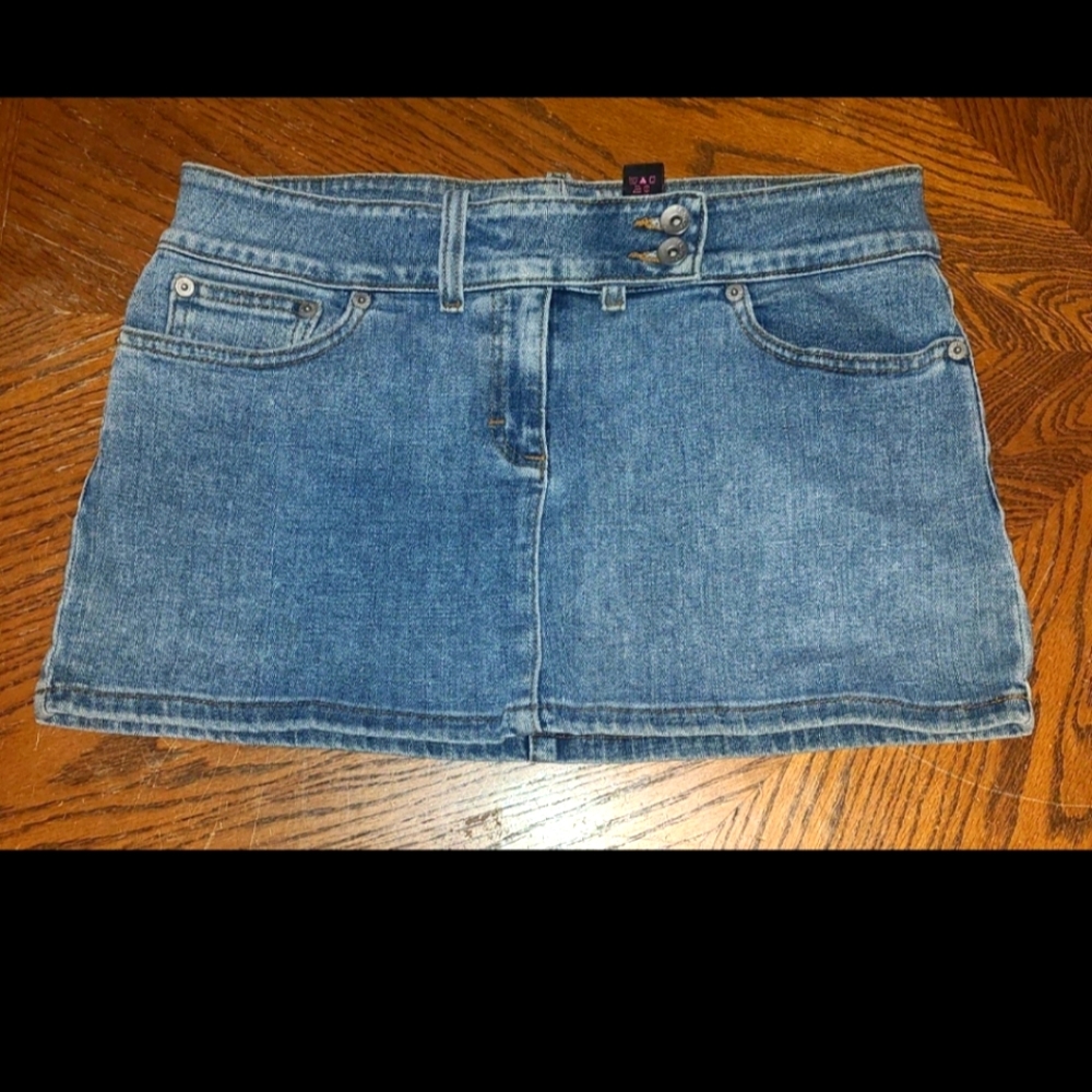 Calvin klein mini jean skirt